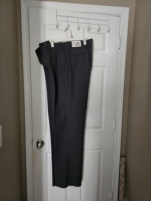 #ad #ad Dalco Athletic D9600 Pleat Front Umpire Pants Charcoal 100% Polyester Size 42 $30.00