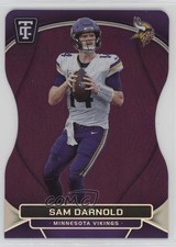 2024 Totally Certified Mirror Platinum Purple Die-Cut 19/75 Sam Darnold #58 o7m