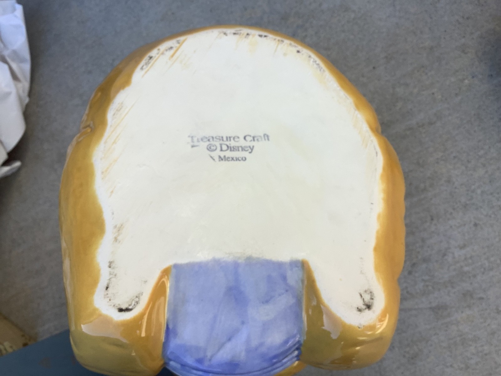 Classic Winnie The Pooh w/ Hunny Pot Cookie Jar Treasure Craft Disney Mexico