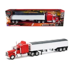 New Ray Kenworth W900 Red/White HO Grain Truck