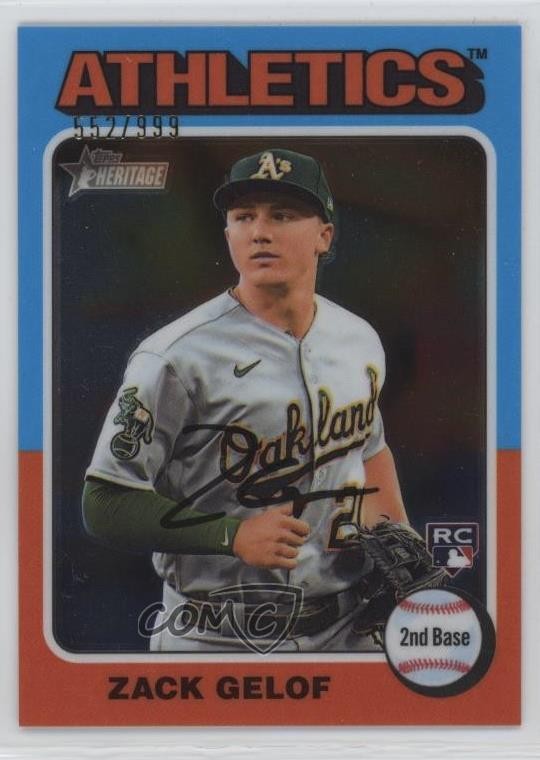 2024 Topps Heritage Chrome 552/999 Zack Gelof #346 2g8