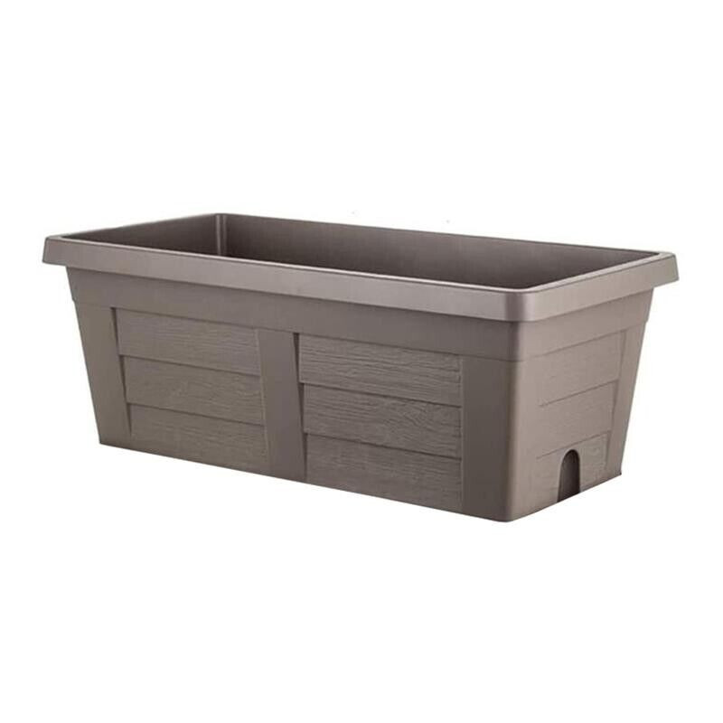 BAMA FIORIERA EFFETTO LEGNO 80 X 40 X H34 CM COLORE TORTORA