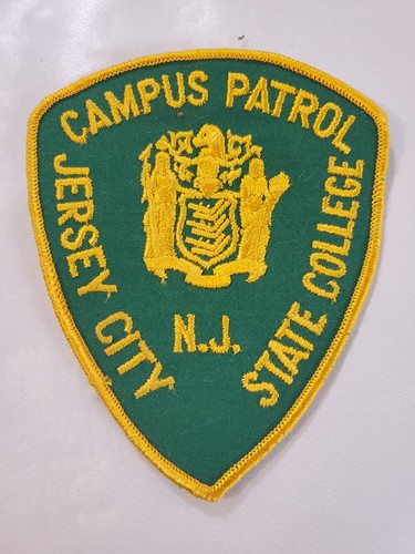 Obsolete Campus Patrol shoulder insignia from Jersey City State College, New...