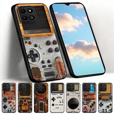 Retro Konsole Kunst Silikon Hülle für Honor X6B/200 400/X6/X7C/X8/70 Lite Handy