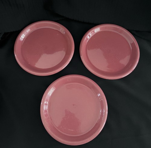 Vintage Crown Corning Japan 3 - 9" Salad & 4 - 10.5” Dinner Plates. Dark Mauve. - Picture 2 of 6