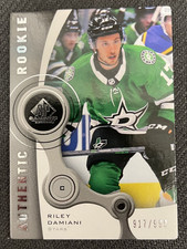 2021-22 UPPER DECK SP GAME USED RILEY DAMIANI #R-73 AUTHENTIC ROOKIE #ed 917/999