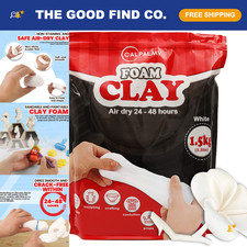 High Density Moldable Foam Clay 3.3 lbs - White, Perfect for Cosplay  Crafts, A