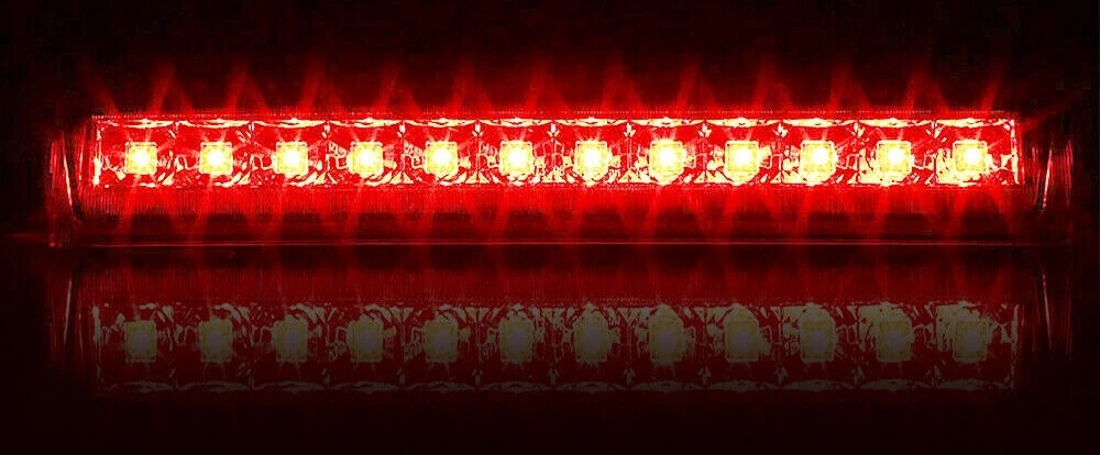 Illuminated third brake light in the dark