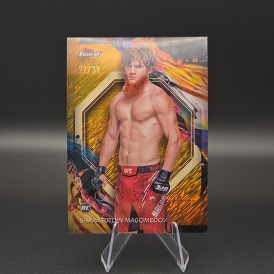 2024 Topps Finest UFC - Sharabutdin Magomedov #152 Gold Shimmer Refractor 27/39 