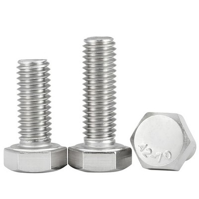 M16 M18 M20 - M24 A2 Stainless Steel Hexagon Head Set Screw Fully Threaded Bolts