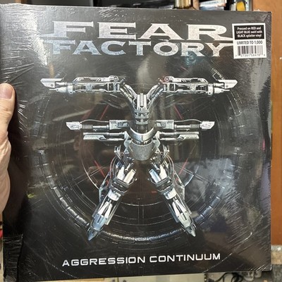 NEW SEALED-FEAR FACTORY - AGGRESSION CONTINUUM RED & BLUE SWIRL LP - 1000 Made