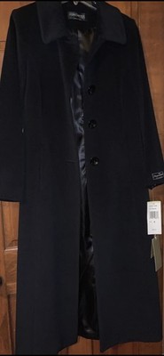 $650 NWT Forecaster of Boston fine angora and wool blend Maxi Long Coat Size 4