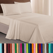 Luxurious 1500 Premium Hotel Quality Microfiber Three Line Embroidered Softest 4