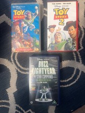 Toy Story VHS Lot Toy Story 1 & 2 Buzz Lightyear Disney Pixar Bundle - TESTED