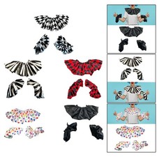 Halloween Costume Cosplay Accessories Christmas Party Clown Collar Cuff Set