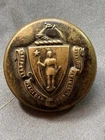 CIVIL WAR MASSACHUSETTS MILITIA UNIFORM COAT BUTTON