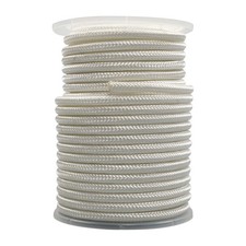 3/8 Inch Nylon Rope 100 Foot Spool 100 Nylon Solid Braid Rope Dyeable White New