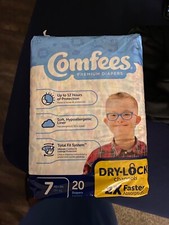 Disposable baby diapers size 7 white