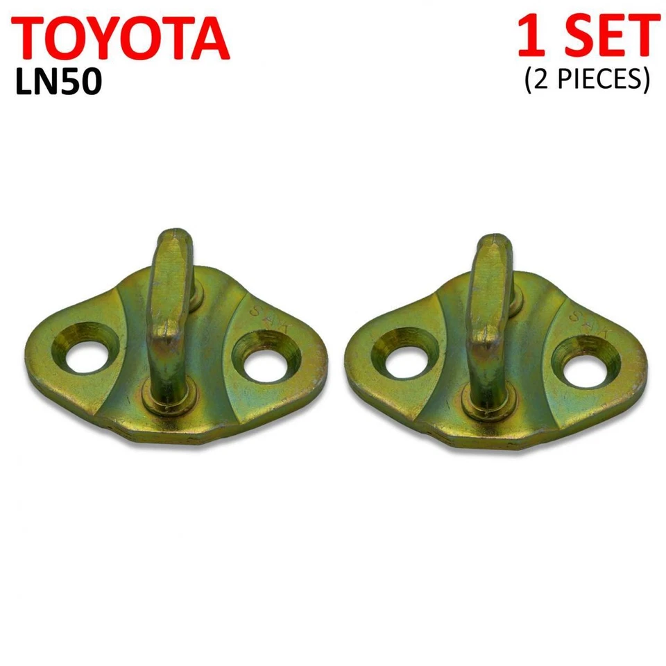 Par de placas conjunto cerradura puerta pestillo golpeador para camioneta Toyota Hilux LN50 LN56 1985 Foto 4 de 4