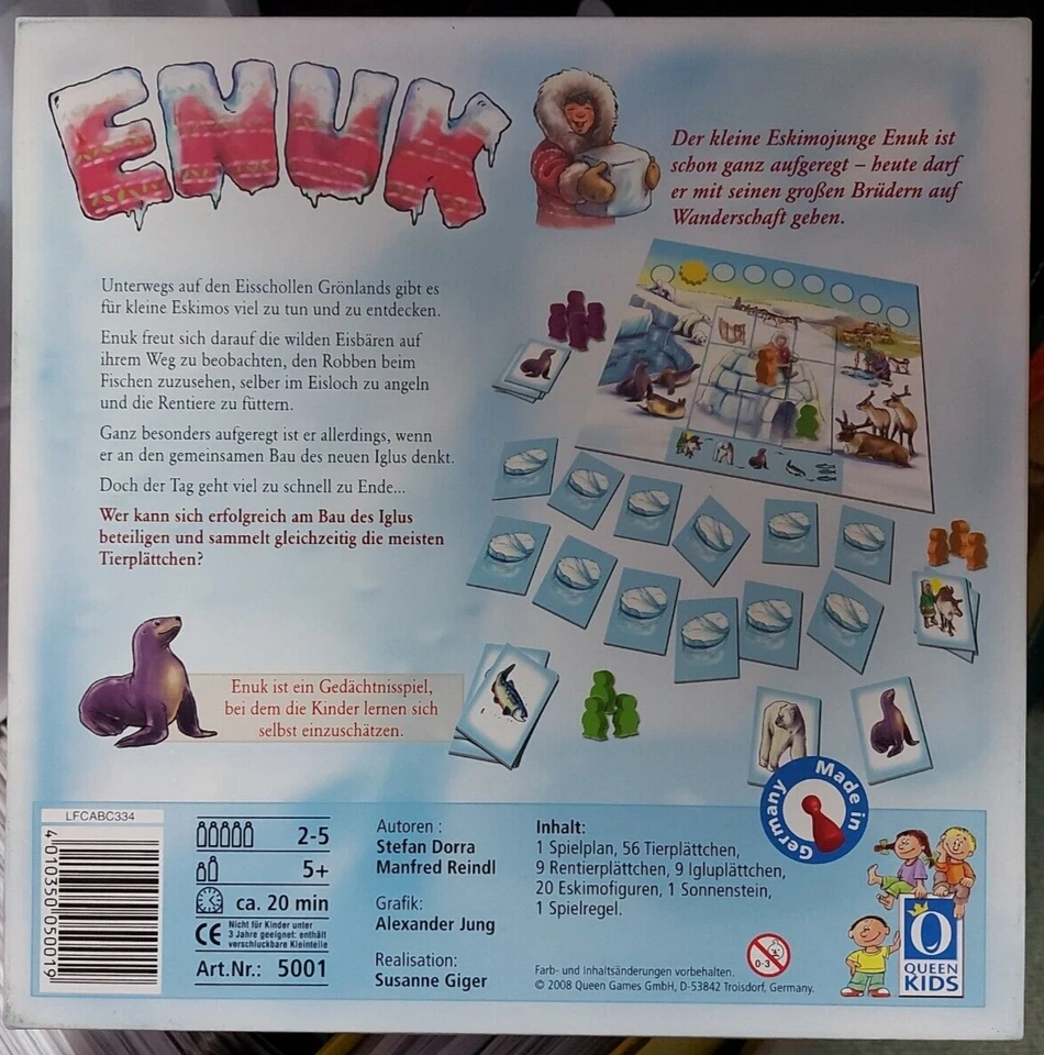 ENUK - Kinderspiel - QUEEN GAMES - QUEEN KIDS - Wie neu - Bild 2 von 4
