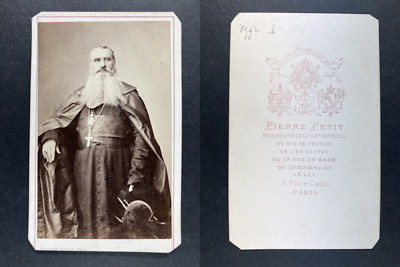 Pierre Petit, Paris, Monseigneur Pavy CDV Vintage Albumen Print.