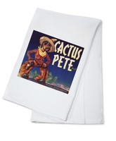 Phoenix, Az - Cactus Pete Brand - Vintage Label (100% Cotton Towel Absorbent) Phoenix, Az - Cactus Pete Brand - Vintage Label (100% Cotton Towel Absorbent)