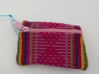 Handmade Pink Wallets, mini purses wool environmental eco friendly coin bags new