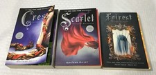 LOT OF 3 MARISSA MEYER PB BOOKS / LUNAR CHRONICLES / SCARLET, CRESS, FAIREST