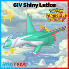 ✨ SHINY 6IV LATIOS ✨ Pokemon SCARLET and VIOLET - Indigo Disk DLC Legendary