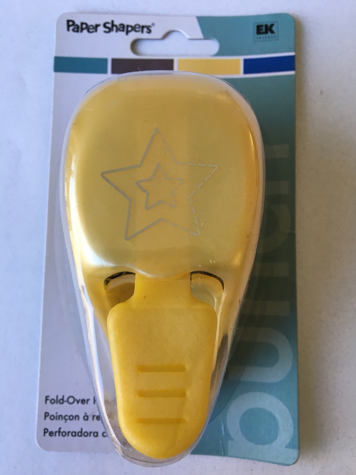 EK Success PSM112C Fold Over Star Punch for Crafts, New