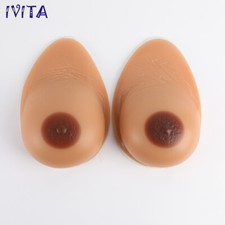 IVITA E Cup 3XL Self-Adhesive Silicone Breast Teardrop Fake Boobs Enhancer