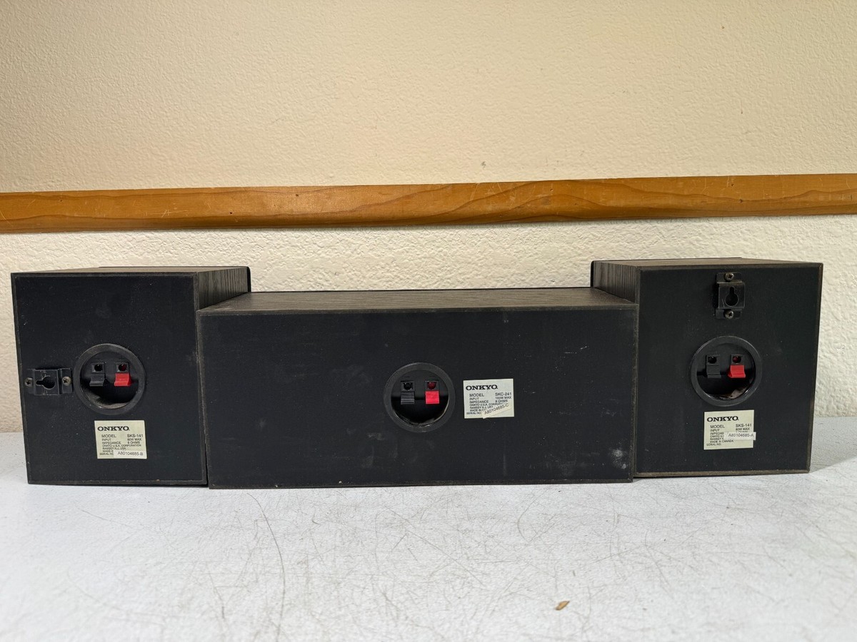 Onkyo Front Speakers SKC-241 & SKS-141 Home Theater Center Channel
