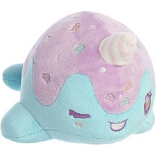 Aurora World Plush - Tasty Peach - BIRTHDAY CAKE NOMWHAL 7 inch - New