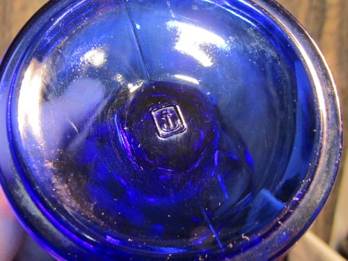 4 Vintage 70er Jahre Anchor Hocking Kobaltblau Eisbecher Parfait Tasse Gläser - Bild 8 von 13