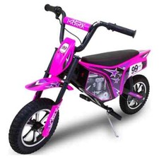 Kid's 24V Electric-Powered Dirt Bike, Ride-On Toy for Teens, Ages 13 , Pink