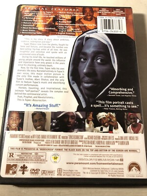 Tupac Resurrection (2003) DVD Music Documentary Tupac Shakur