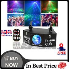 Disco Light DMX RGB LED Laser Beam Scanner Projector DJ Disco Party Stage Strobe