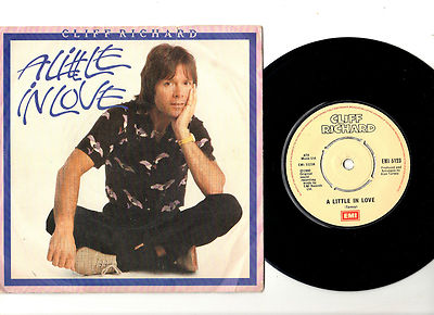 CLIFF RICHARD - A LITTLE IN LOVE / KEEP ON LOOKING.UK ORIG 1980 7'' & PIC/SL. N/M