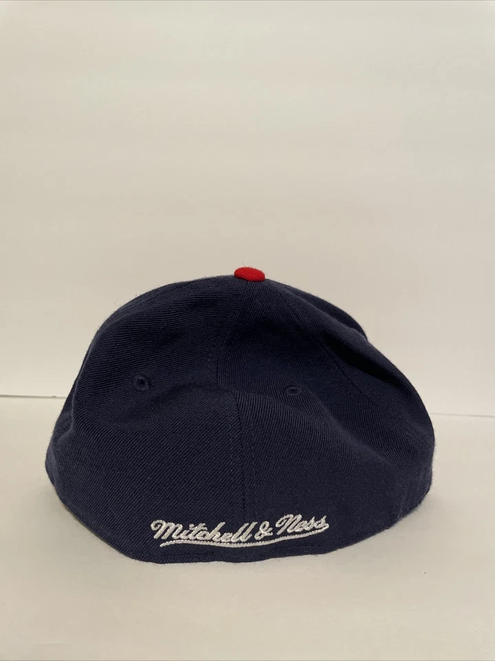 Vintage Mitchell & Ness Houston Rockets Fitted Hat Size 7 1/4 100% Wool Old Logo - Image 4 of 4