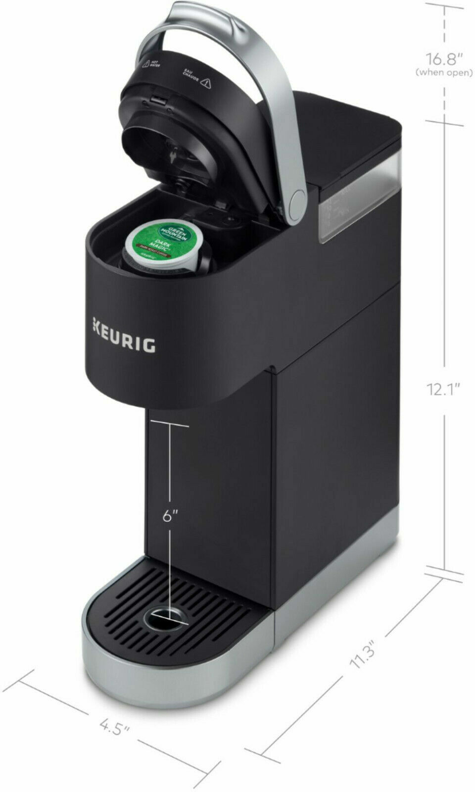 Keurig K-Mini Plus Coffee Maker Single Serve K-Cup Pod Coffee Black or Blue