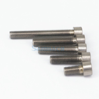 M8 X 10mm Titanium Hex Socket Head Cap Screws - TA2 GR2 Grade, DIN 912 Standard - Lot Of 10 Bolts