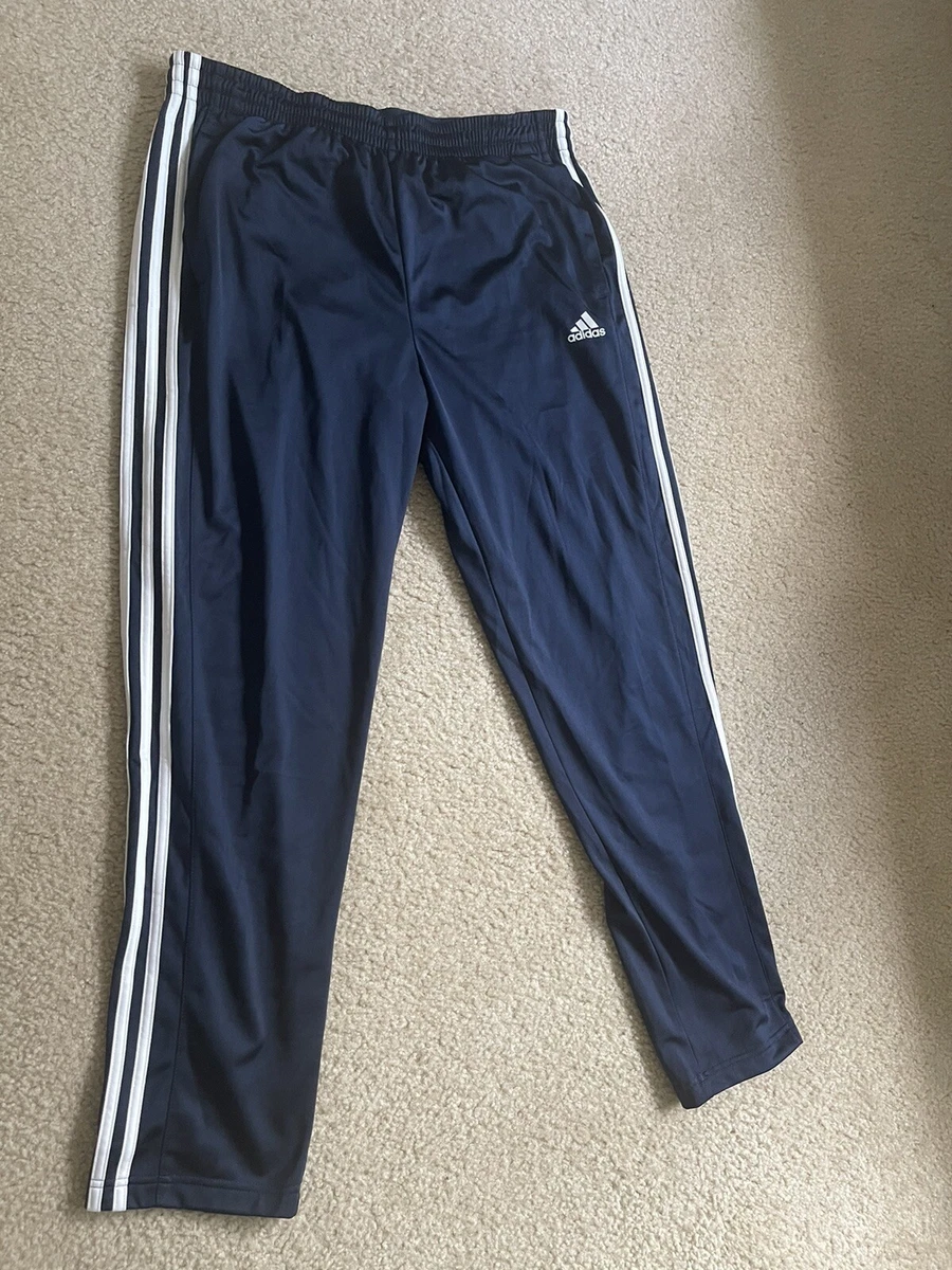Navy blue adidas store track pants