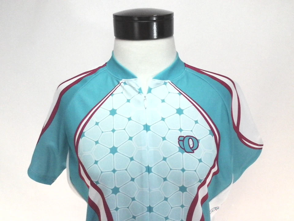 Camiseta deportiva de ciclismo PEARL IZUMI Select Series rosa turquesa semi ajustada para mujer L Foto 2 de 4