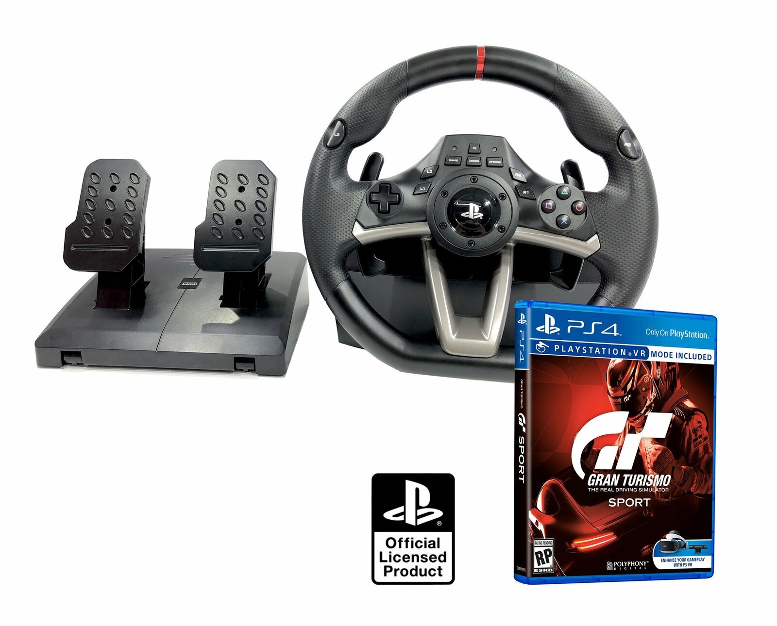 Volante PS4 racing wheel Apex PS4, PS3 (Licencia Oficial Sony) + GT...