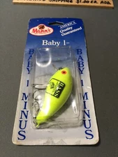 DISCONTINUED MANN'S DOUBLE-STAMPED BABY I MINUS CRANKBAIT B.A.S.S.  NIP MADE/USA