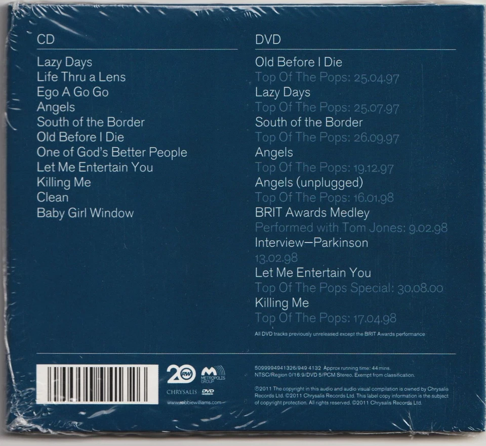 Robbie Williams - Life Thru A Lens / Special Edition / CD + DVD / NEU & OVP - Bild 2 von 2