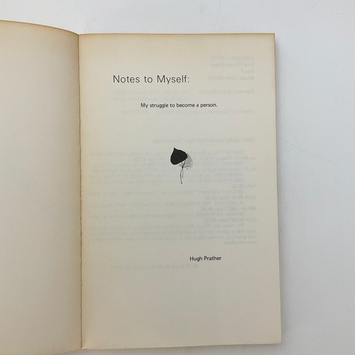 Notes to Myself Hugh Prather - Picture 7 of 17