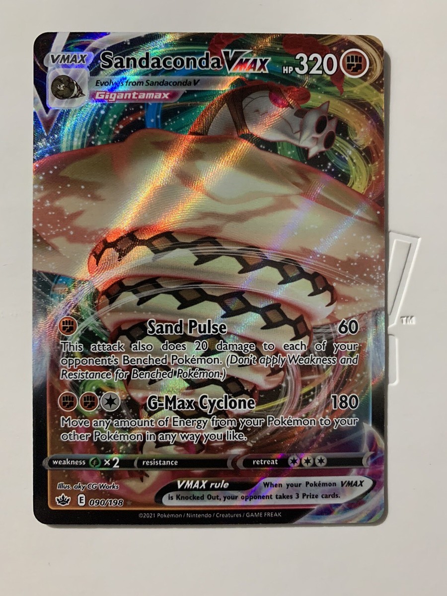 Pokemon Card Sandaconda VMAX 090/198 Chilling Reign Ultra Rare Pack Fresh  M/NM