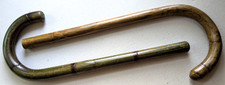 LOT of TWO ANTIQUE OR VINTAGE UMBRELLA PARASOL CANE HANDLE
