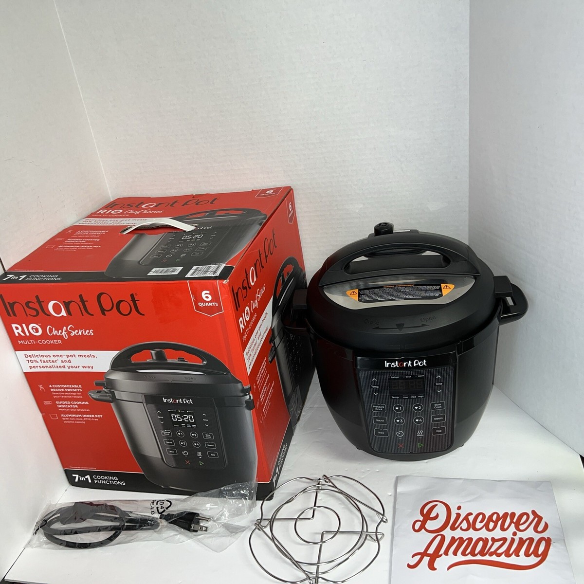 Instant Pot 112-2000-01 RIO Chef Series 6 Qt Pressure Cooker and